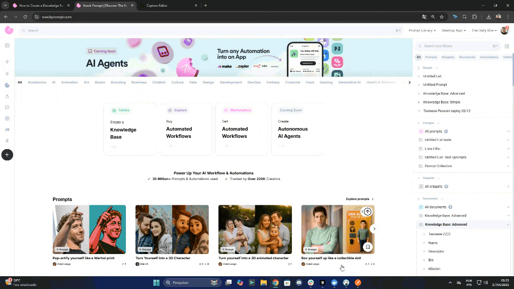 How to create a Knowledge Base