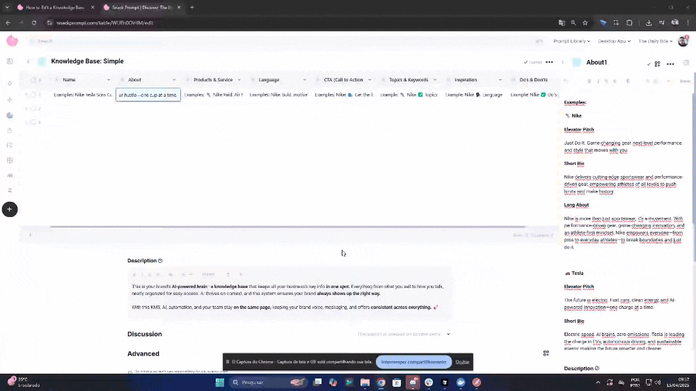 How to edit a Knowledge Base