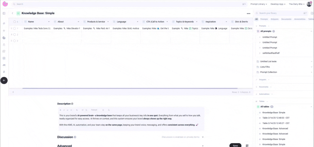 How to get your Knowledge Base ID
