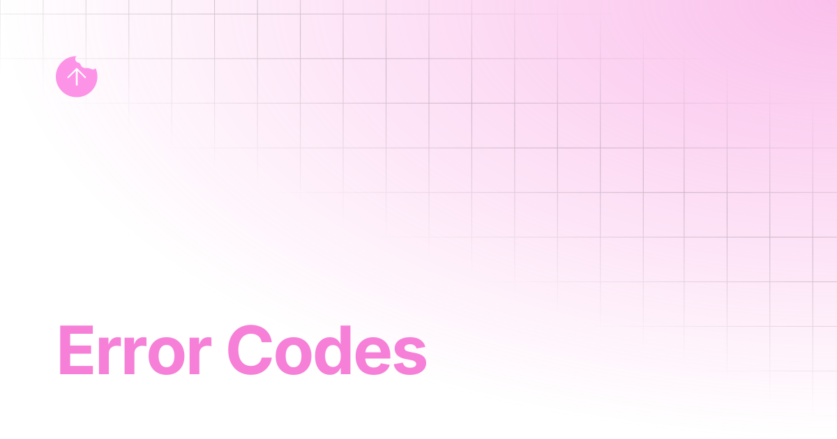 Error Codes | Bring your data into AI | Snack Prompt Docs